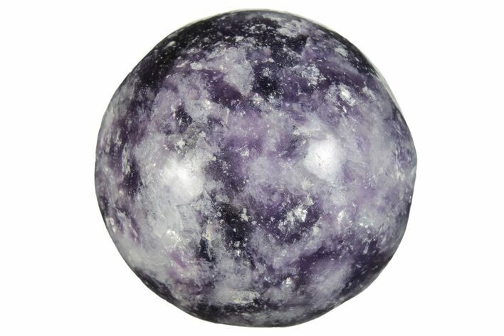 .9" Polished Purple Lepidolite Sphere - Photo 1
